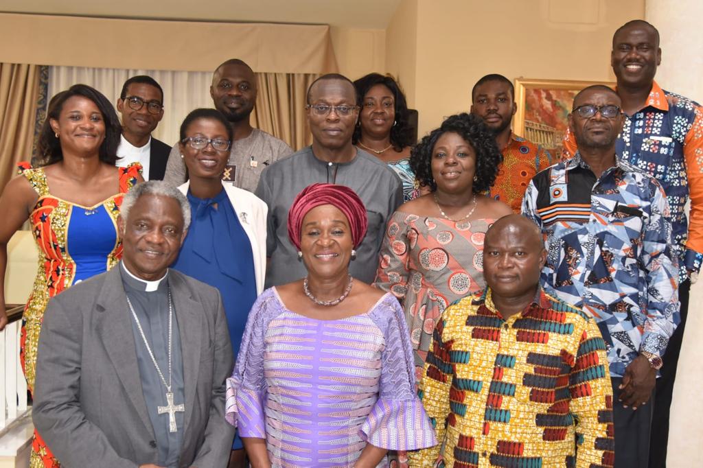 H.E. Ambassador with some members of Staff of Rome Mission